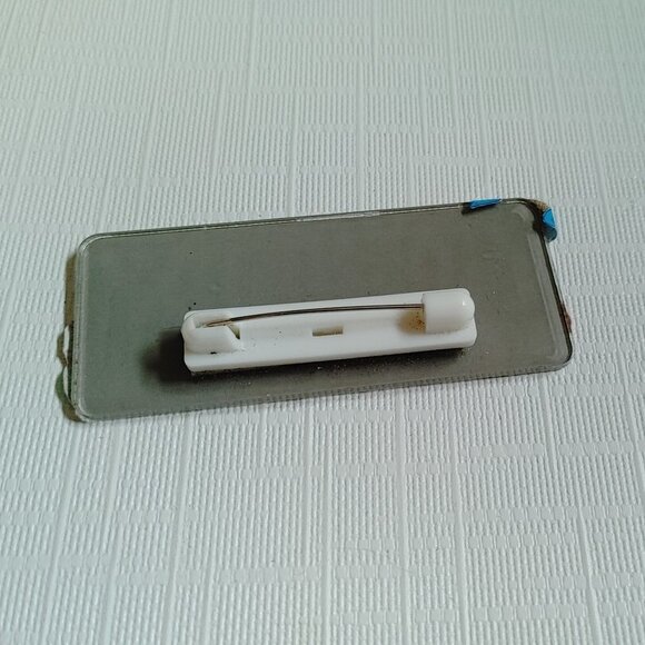 McDonald's Employee Name Tag Badge 2022 Decorated with Stickers - Picture 3 of 3